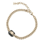 Chanel Necklace CC Logo Lock Choker Faux Pearl — view 3
