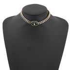 Chanel Necklace CC Logo Lock Choker Faux Pearl — view 4