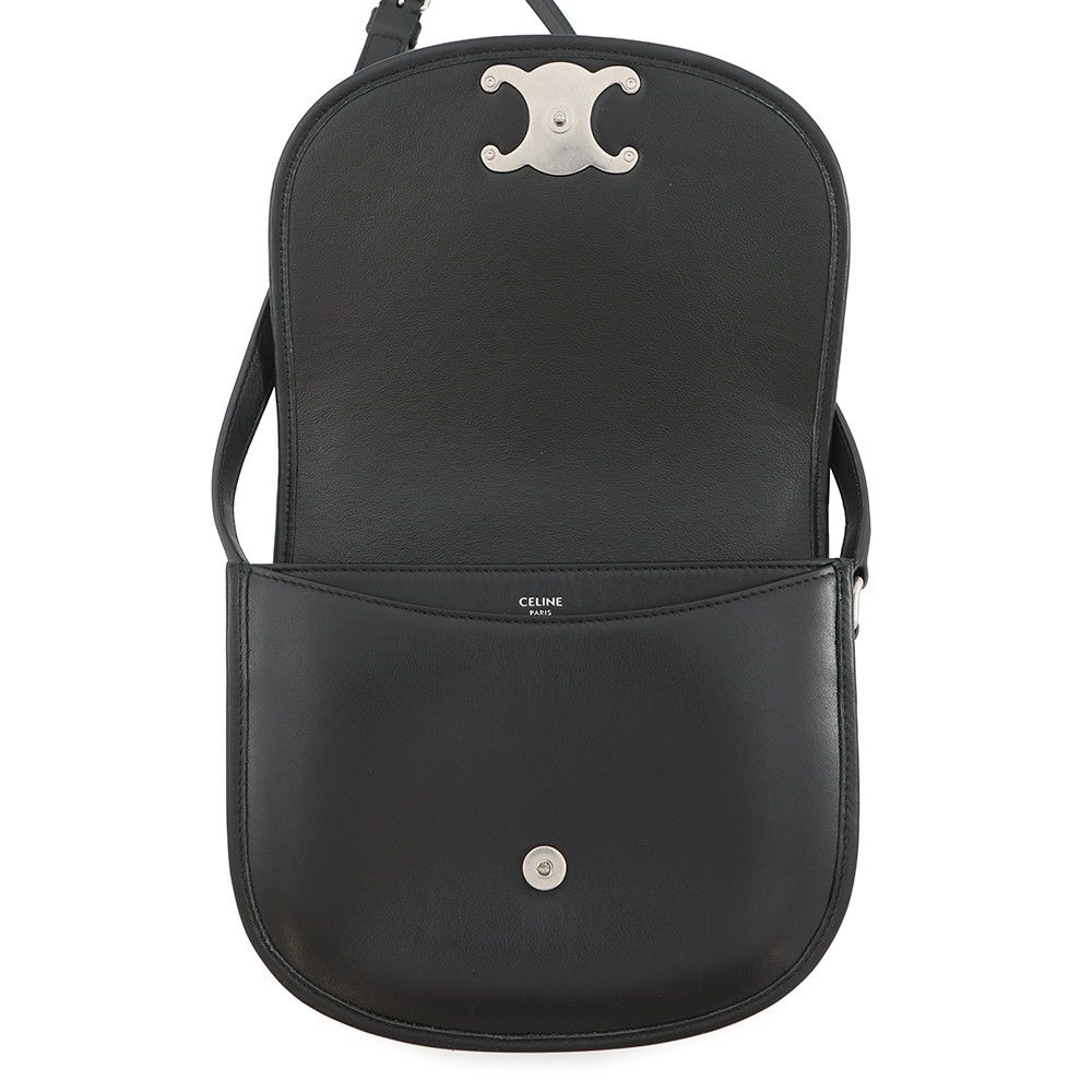 Celine Shoulder Bag Triomphe Besace Black — view 5