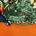 Hermes Scarf Silk Carre 90 Sichuan Orange — view 8