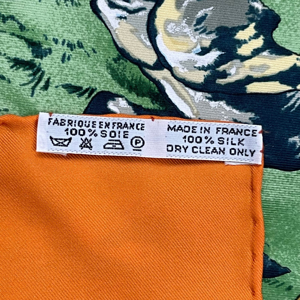 Hermes Scarf Silk Carre 90 Sichuan Orange — view 9