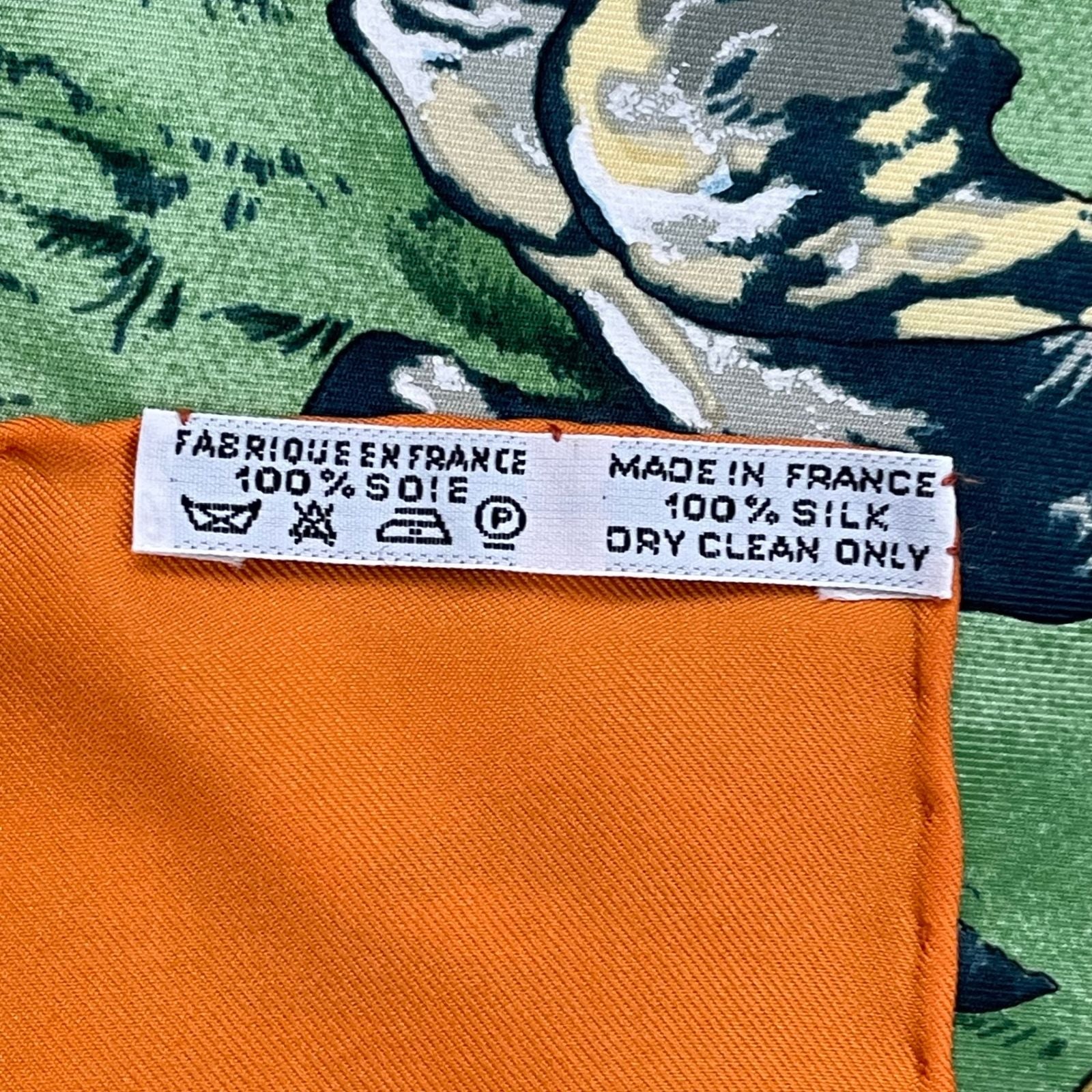 Hermes Scarf Silk Carre 90 Sichuan Orange — view 9