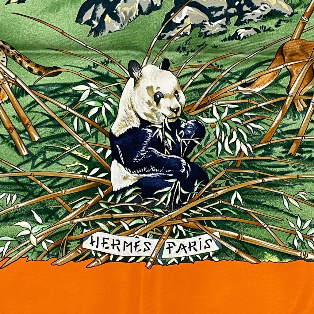 Hermes Scarf Silk Carre 90 Sichuan Orange — view 6