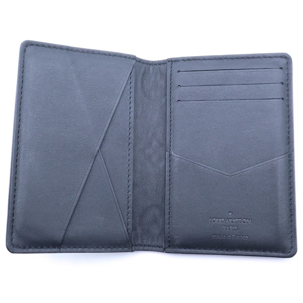 Louis Vuitton Organizer de Poche Monogram Taurillon Card Case Black — view 6
