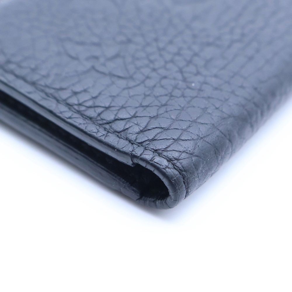 Louis Vuitton Organizer de Poche Monogram Taurillon Card Case Black — view 5