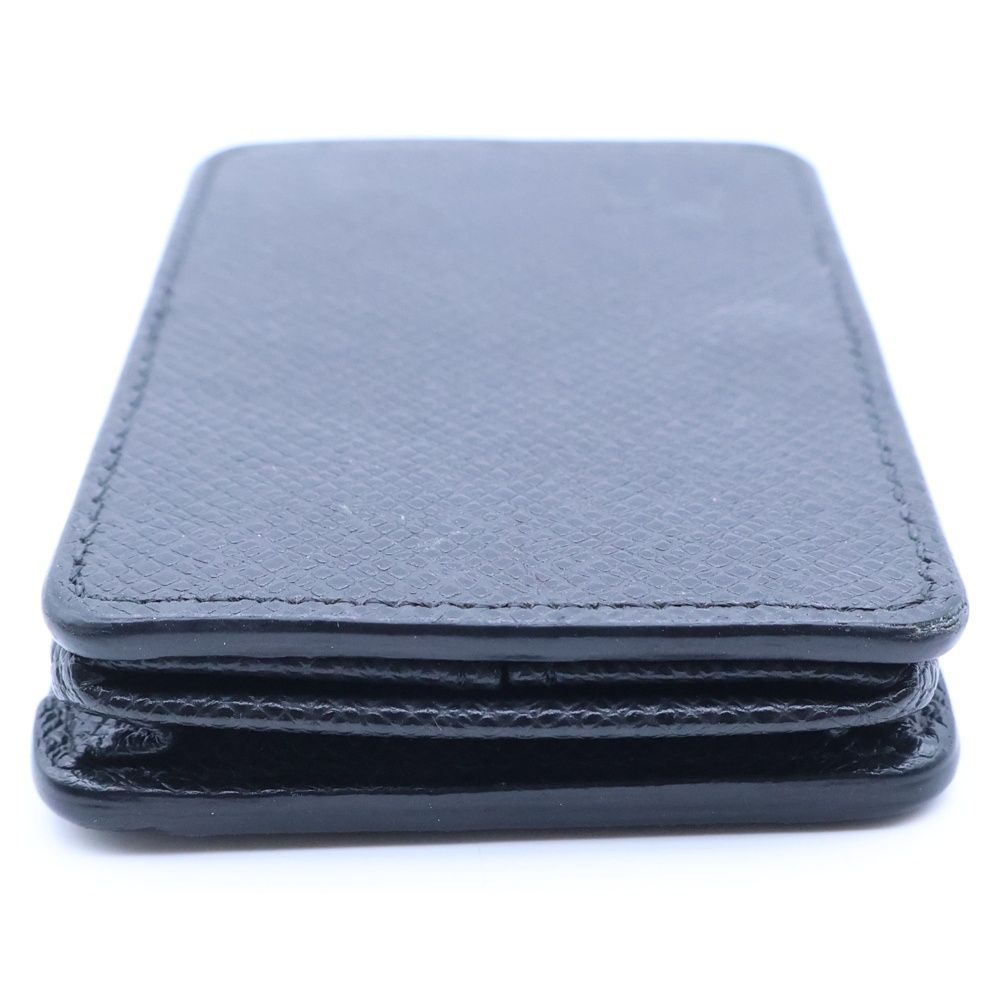 Louis Vuitton Taiga Coin Purse Leather Case Black — view 3
