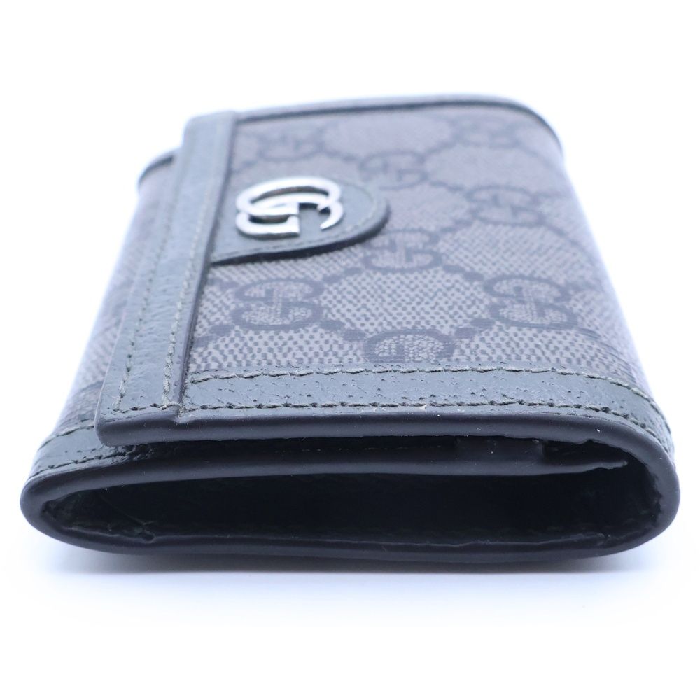 Gucci GG Supreme Card Case Business Holder Gray — view 3