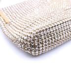Saint Laurent Yves Suzanne Pave Crystal Satin Leather Shoulder Bag — view 5