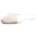 Saint Laurent Yves Suzanne Pave Crystal Satin Leather Shoulder Bag — view 3