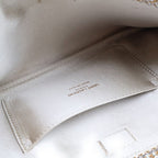 Saint Laurent Yves Suzanne Pave Crystal Satin Leather Shoulder Bag — view 4