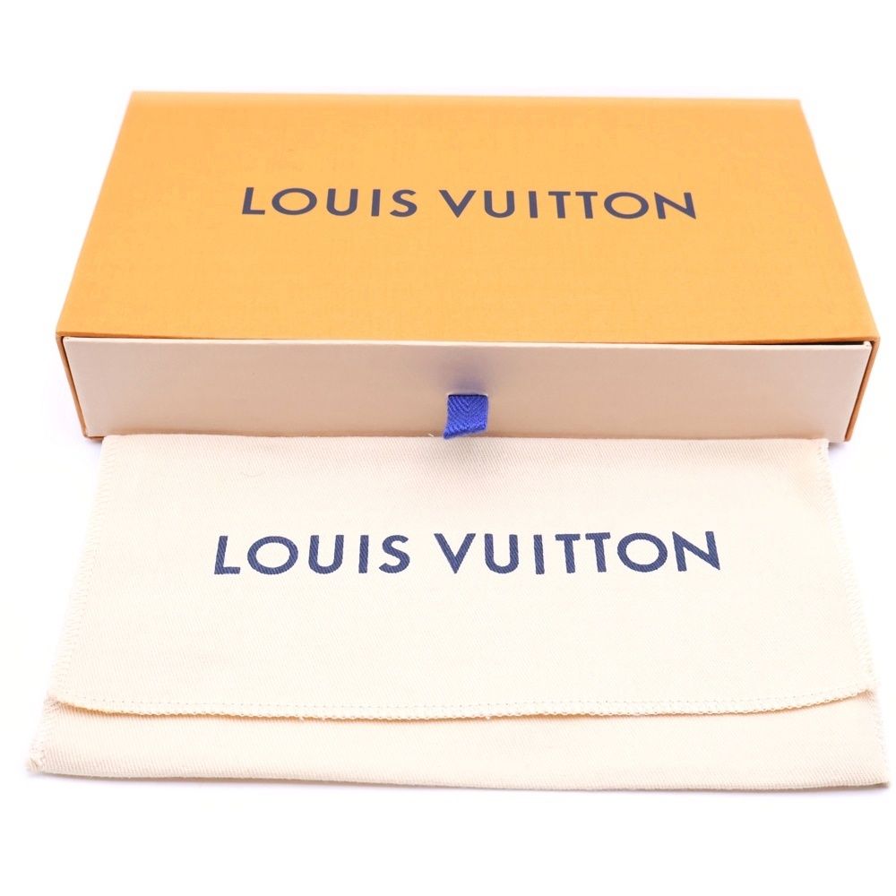 Louis Vuitton Amped Leather Zippy Wallet Horizontal Black — view 6