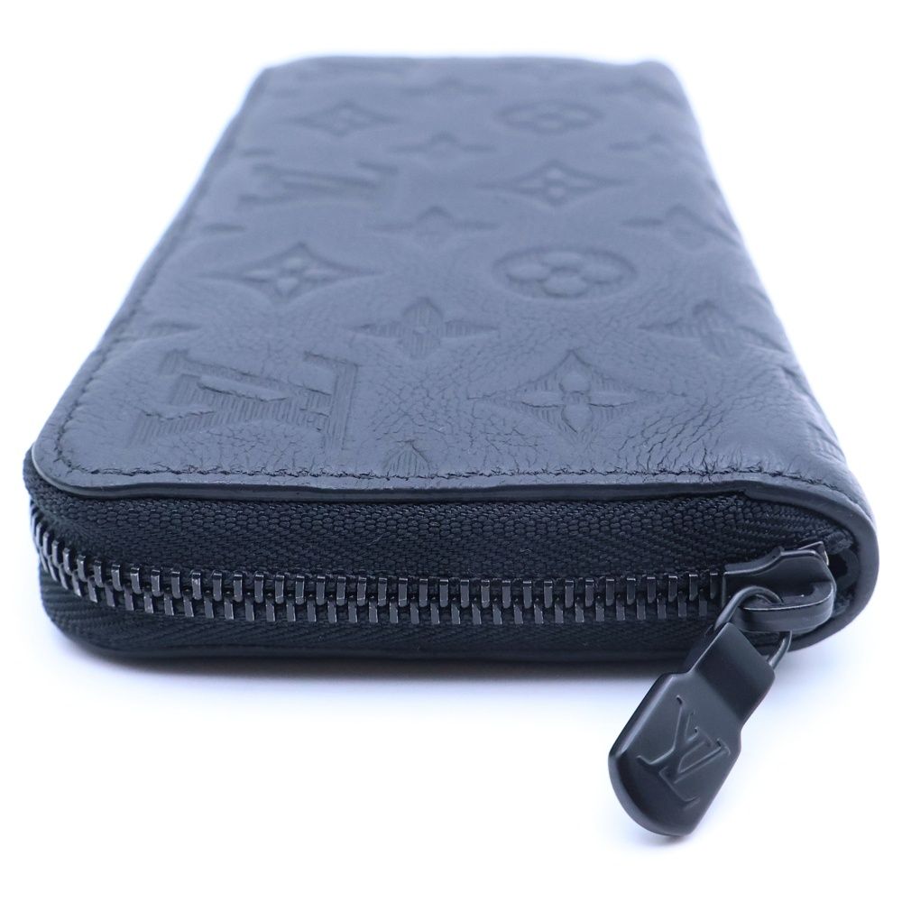 Louis Vuitton Amped Leather Zippy Wallet Horizontal Black — view 3