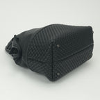 Bottega Veneta Intrecciato Tote Black Silver Handbag — view 6