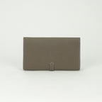 Hermes Passant to Tanman Wallet Veau Epsom Etoupe Gray — view 2