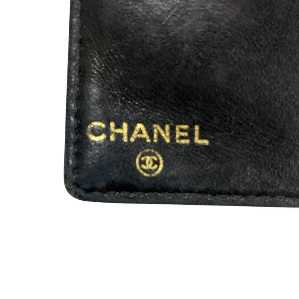 Chanel Caviar Leather Bifold Wallet Clasp Noir Black — view 4