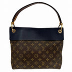 Louis Vuitton Monogram Tuileries Besace Shoulder Bag Brown Navy — view 2