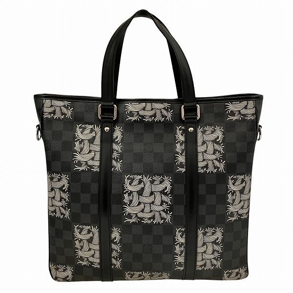 Louis Vuitton Damier Graphite Christopher Nemeth Tadao PM Tote Black Gray White — view 2