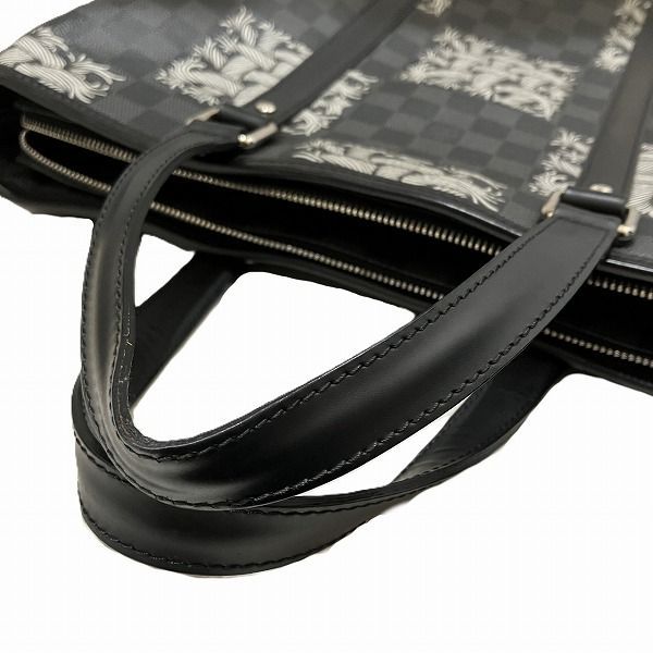 Louis Vuitton Damier Graphite Christopher Nemeth Tadao PM Tote Black Gray White — view 5