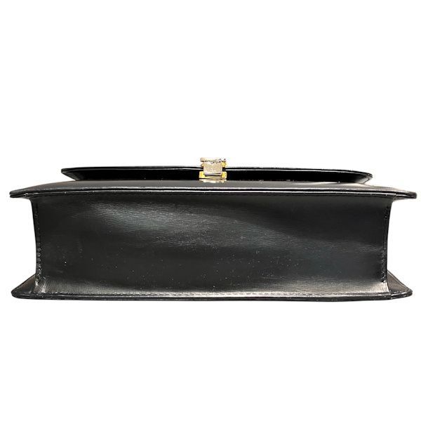 Celine Carriage Navy Leather Shoulder Bag — view 3