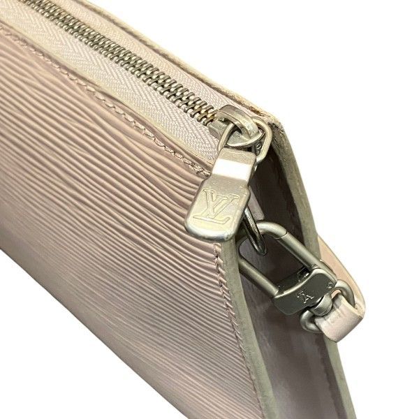 Louis Vuitton Epi Pochette Bag Handbag Lavender — view 6