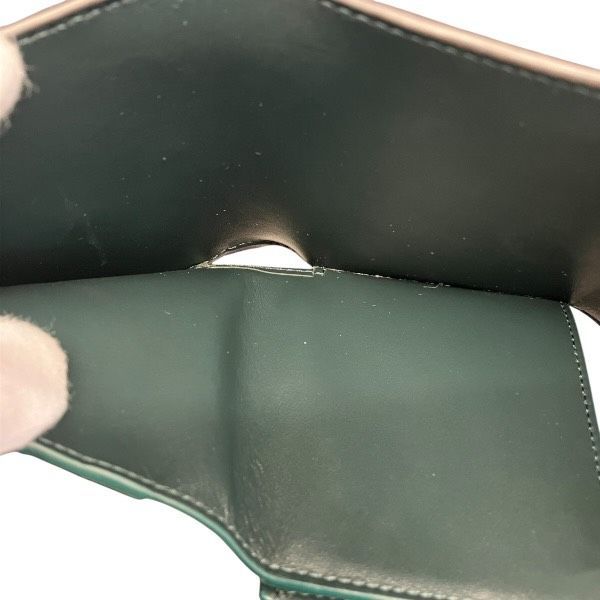 Celine Triomphe Small Flap Wallet Trifold Dark Green — view 7