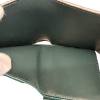 Celine Triomphe Small Flap Wallet Trifold Dark Green — view 7