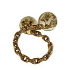 Louis Vuitton Bag Veil John Fawn Ring Gold Clear — view 2