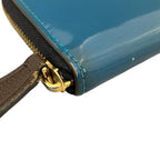 Louis Vuitton Vernis Portefeuille Zip Around Wallet Blue Marine — view 6