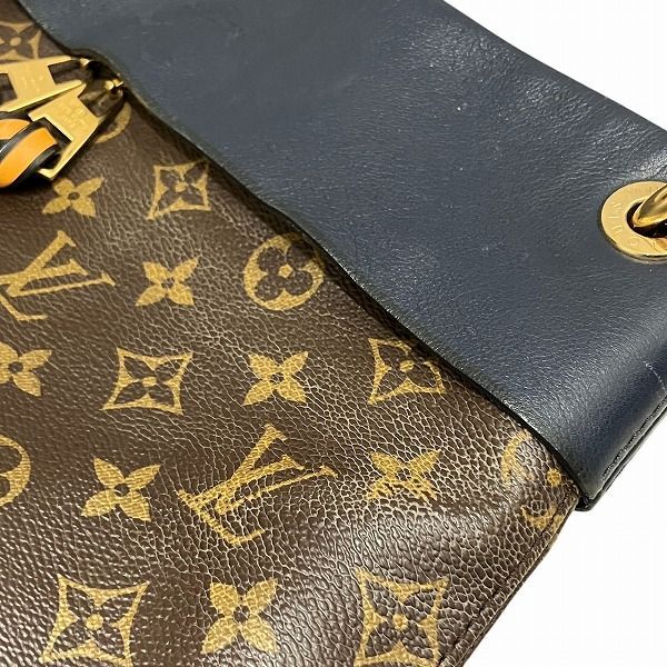 Louis Vuitton Monogram Tuileries Besace Shoulder Bag Brown Navy — view 8