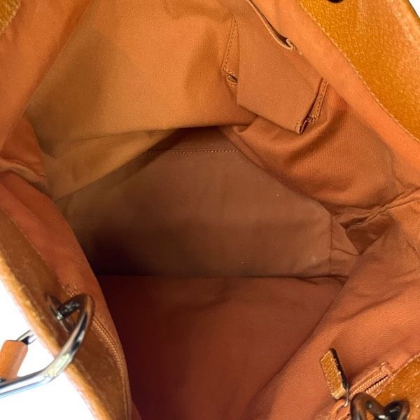 Gucci GG Canvas Tote Shoulder Bag Beige Orange — view 5