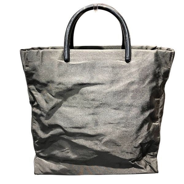Prada Black Nylon Plastic Tote — view 2
