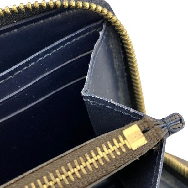 Louis Vuitton Vernis Portefeuille Zip Around Wallet Blue Marine — view 9