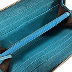 Gucci Interlocking Turquoise Blue Zip Around Wallet — view 3