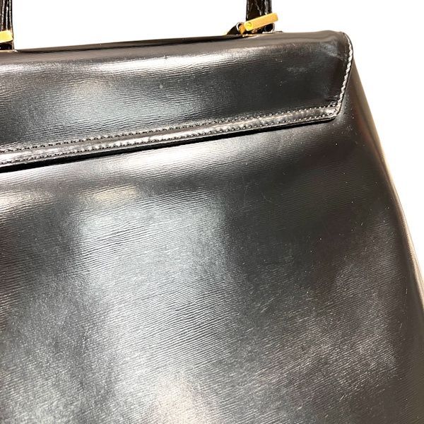 Saint Laurent Yves Vintage Black Leather Bag Handbag — view 9