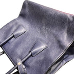 Prada Vitello Daino Navy Tote — view 8