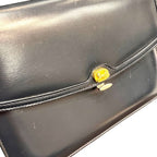 Celine Carriage Navy Leather Shoulder Bag — view 7