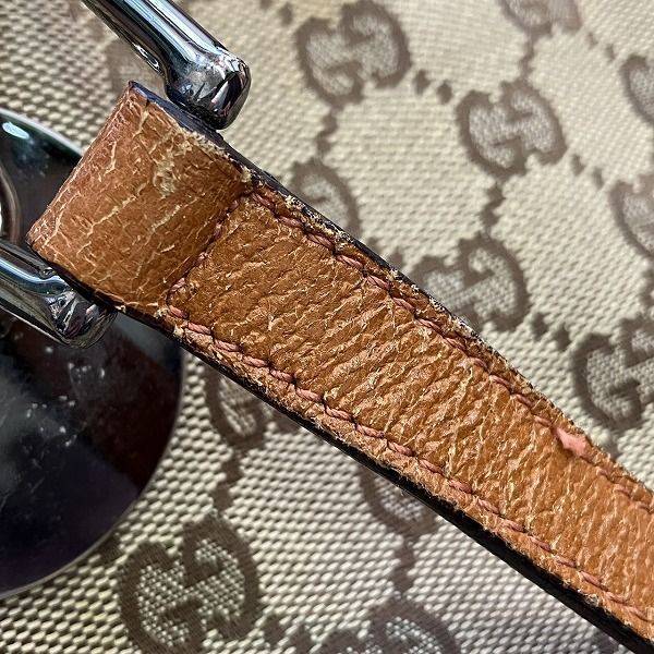 Gucci GG Canvas Tote Shoulder Bag Beige Orange — view 8