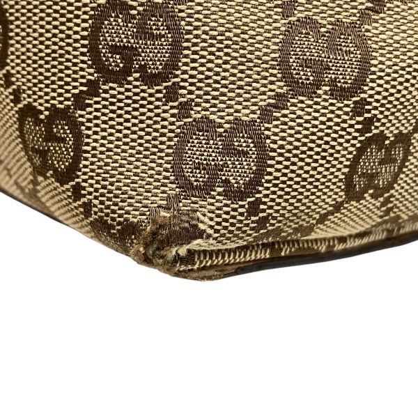 Gucci GG Canvas Tote Shoulder Bag Beige Orange — view 6