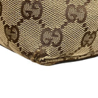 Gucci GG Canvas Tote Shoulder Bag Beige Orange — view 6