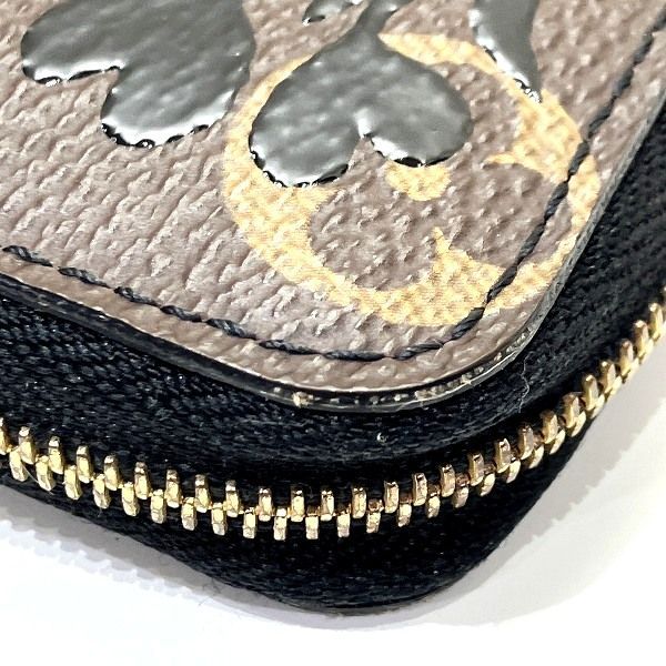 Louis Vuitton Monogram Blossom Zippy Coin Purse Black Brown — view 6