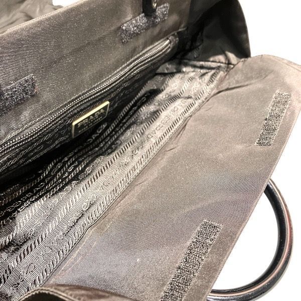 Prada Black Nylon Plastic Tote — view 6