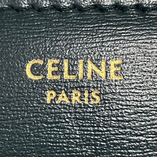 Celine Triomphe Small Flap Wallet Trifold Dark Green — view 4