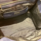 Prada Vitello Daino Navy Tote — view 5