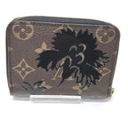 Louis Vuitton Monogram Blossom Zippy Coin Purse Black Brown — view 2