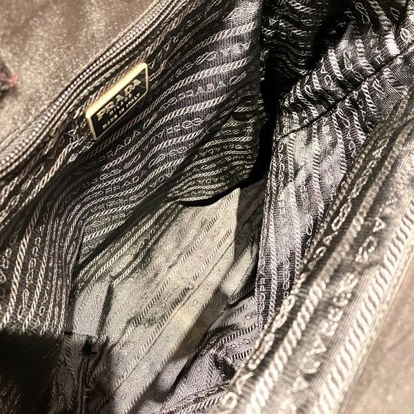 Prada Black Nylon Plastic Tote — view 5