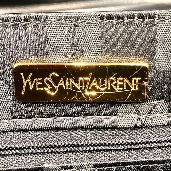 Saint Laurent Yves Vintage Black Leather Bag Handbag — view 4