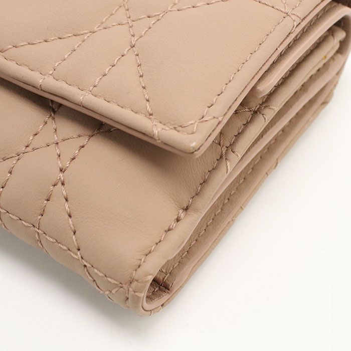 Dior Lotus Wallet Trifold Lambskin — view 6