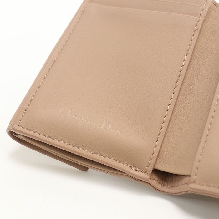 Dior Lotus Wallet Trifold Lambskin — view 8