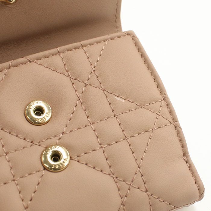 Dior Lotus Wallet Trifold Lambskin — view 7