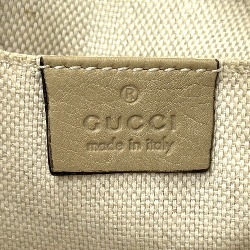 Gucci Interlocking Shoulder Bag Leather Soho Beige — view 5